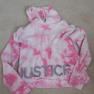 A cute white and pink sweatshirt